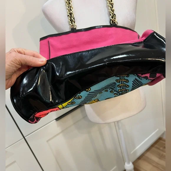 Betsey Johnson “Bulldog Bag (Arf-Arf)” Comic Pop Art Tote Custom Refreshed - Picture 6 of 16